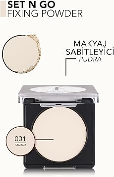 Flormar Set'n Go Nemlendirici & Parlama Karşıtı Sabitleyici Kompakt Pudra