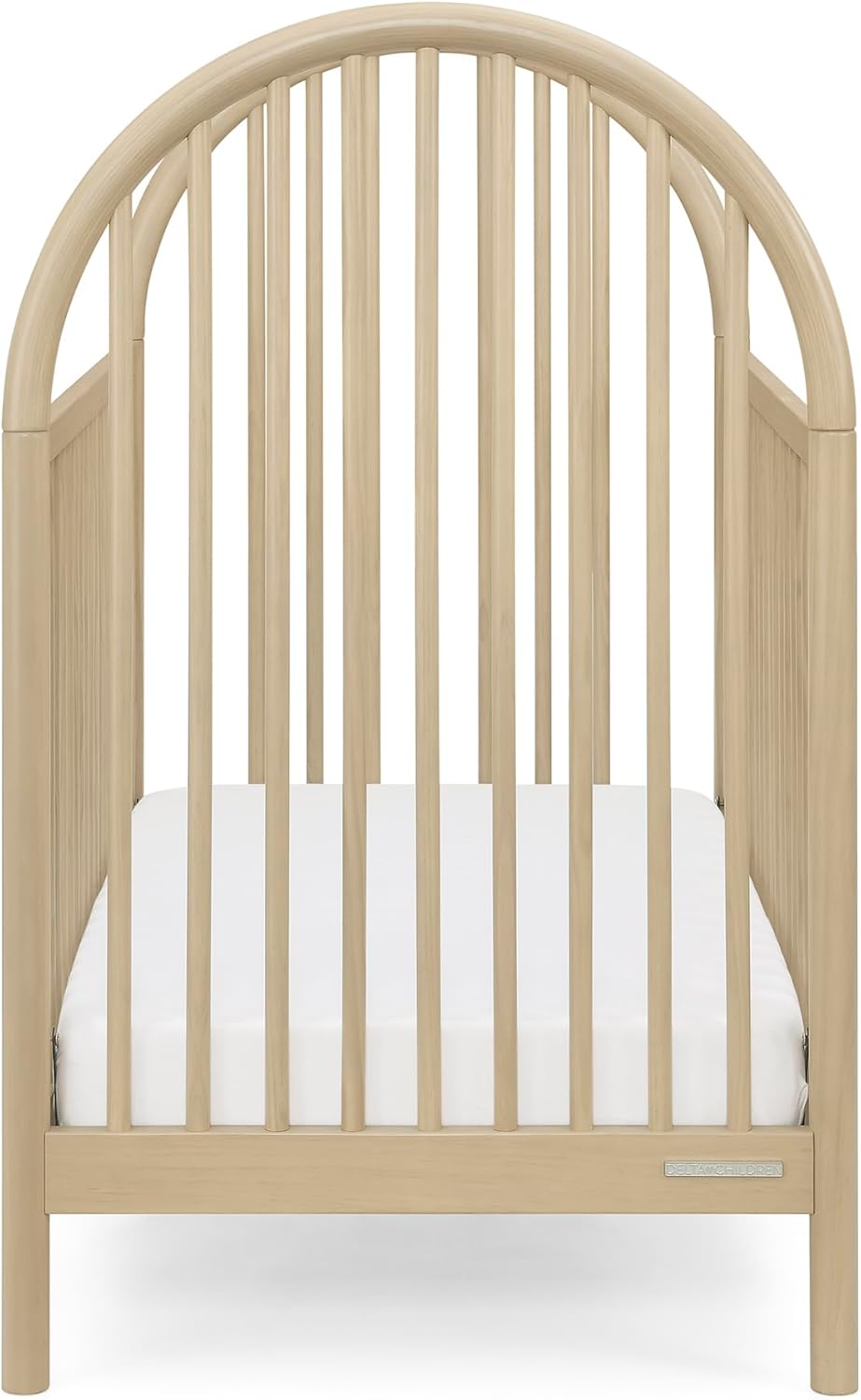 Delta Children Cannon 4-in-1 Convertible Crib - Converts from Baby Crib to Toddler Bed, Daybed and Sofa Bed, Fits Standard Full-Size Crib Mattress, Natural Sandstone