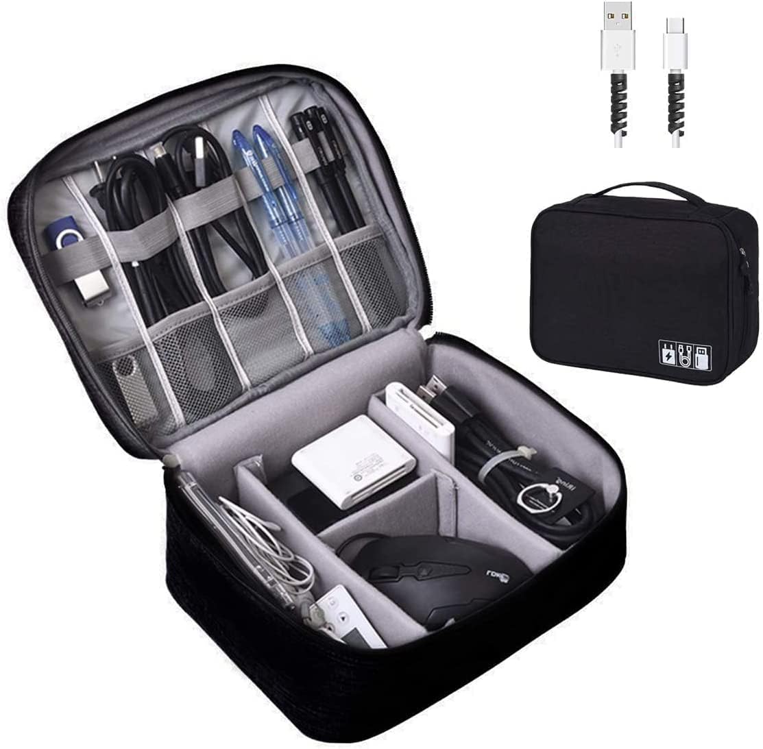 See full amazon price history chart for Electronics Accessories Organizer Bag, Universal Carry Travel Gadget Bag for Cables, Plug and More, Perfect Size Fits for Pad Phone Charger Hard Disk (Black) Electronics Accessories Organizer Bag, Universal Carry Travel Gadget Bag for Cables, Plug and More, Perfect Size Fits for Pad Phone Charger Hard Disk (Black) (B0CGF3FRZJ) Amazon Price History, Amazon Price Tracker