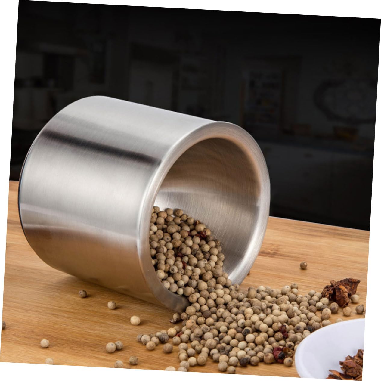 Unomor 1set Stainless Steel Garlic Pounder and Seasoning Grinding Bowl Mortar for Effortless Garlic Paste Kitchen Tool for Spices and Nuts Crushing