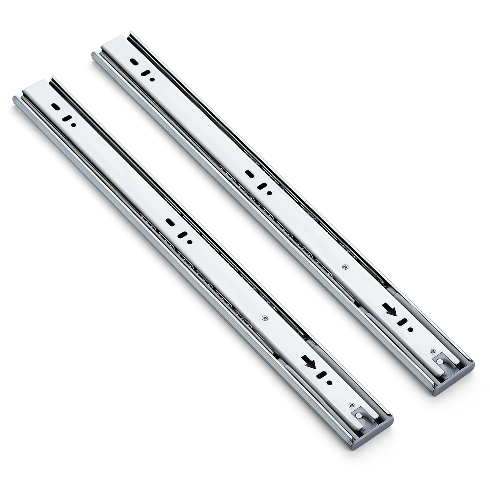 Ravinte Silver Soft Close Drawer Slides 18 Inch 5 Pairs 10 Pack