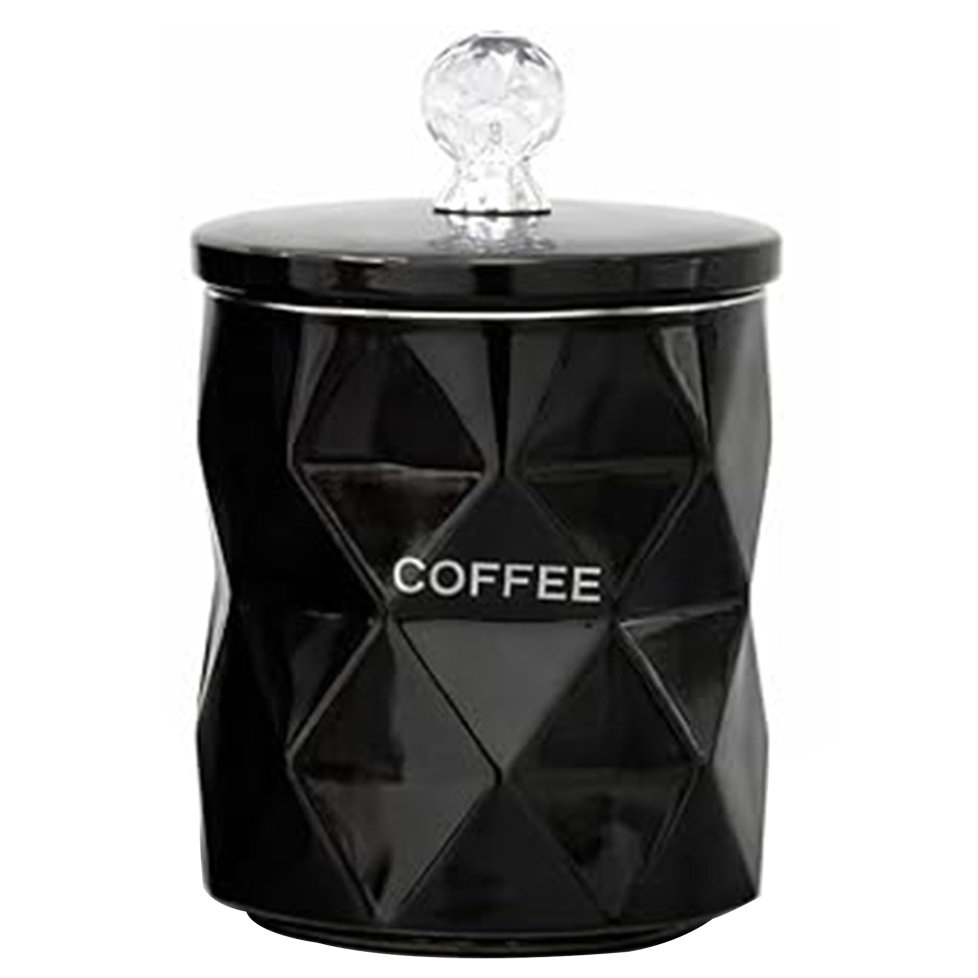 BMLIMITED BML Kitchen Storage Canister with Lid – Decorative Storage Jar for Tea, Coffee, Sugar, Biscuits & Dry Food – Multiple Colours and Designs Available (Black Marble Coffee Jar)