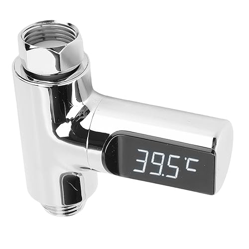 Miniatura 8 de FTVOGUE Termómetro de ducha LED, termómetro digital de flujo de agua de lectura instantánea con pantalla LCD grande, para baño, cocina, grifo y
