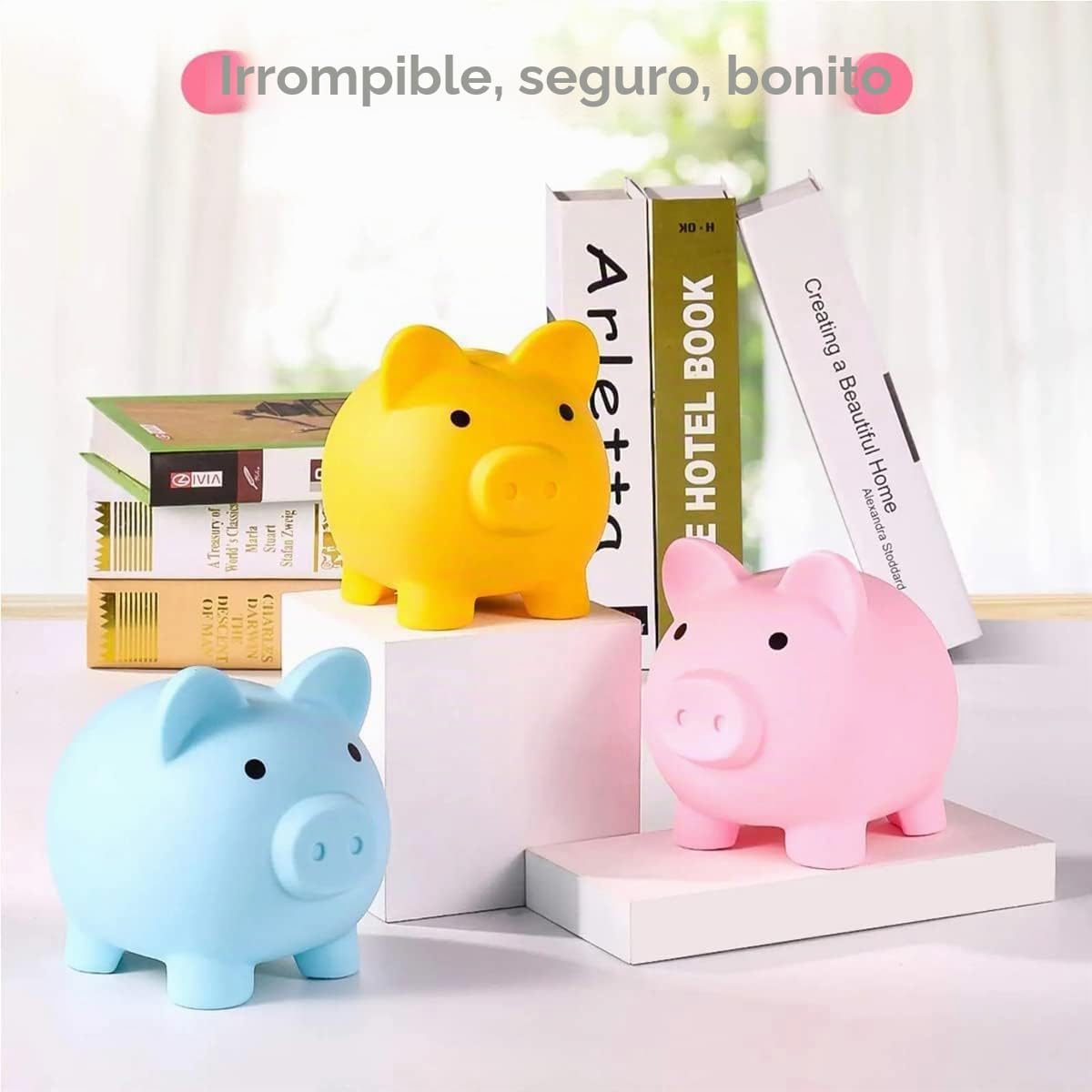 Dutty Alcancía, Bonita Hucha para Monedas, decoración de Recuerdo, Divertido Regalo de la Lata de Dinero (with Campana)