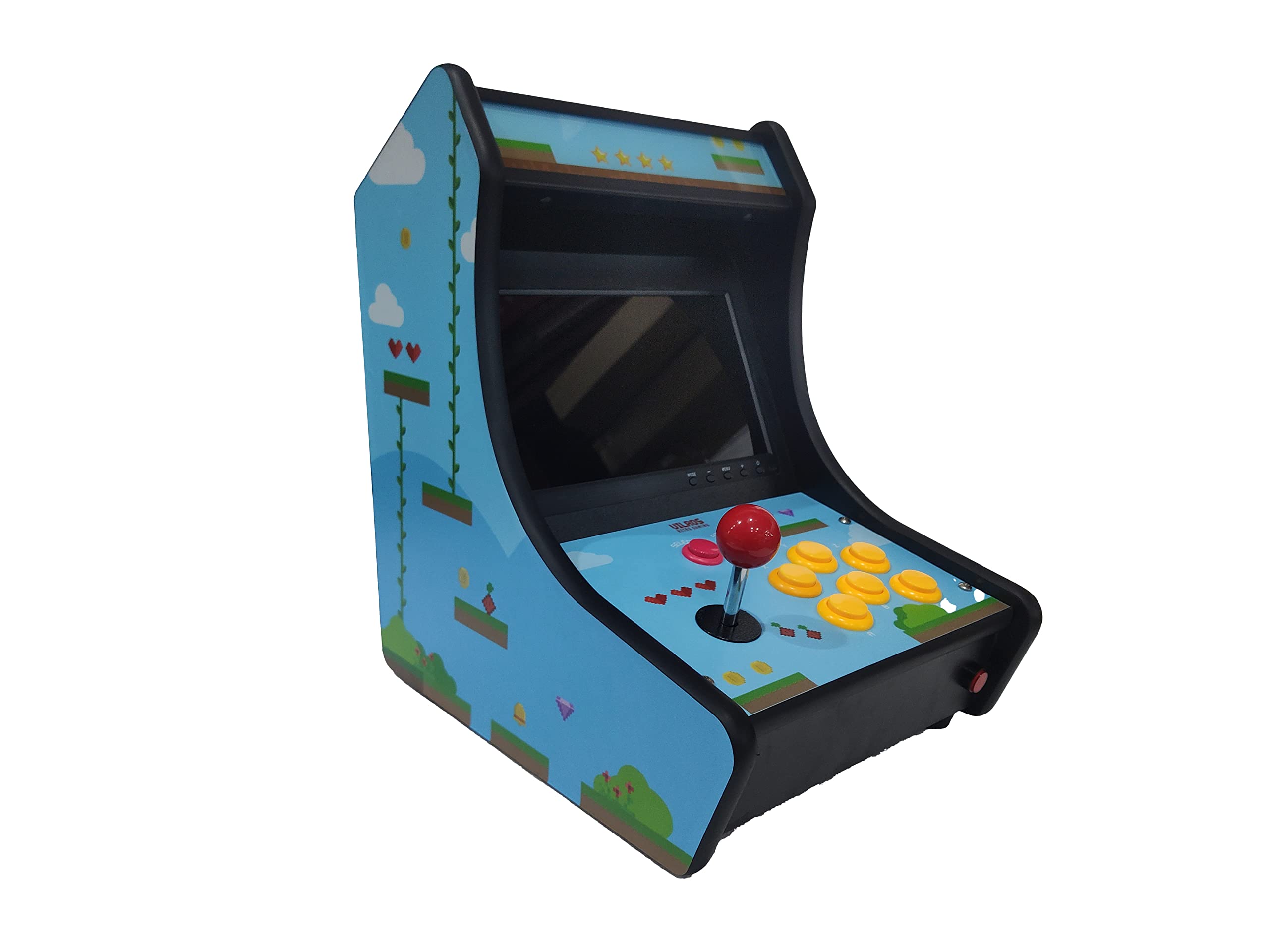 VilrosTabletop Retro Arcade Cabinet with 10" HD Display - Compatible with Raspberry Pi