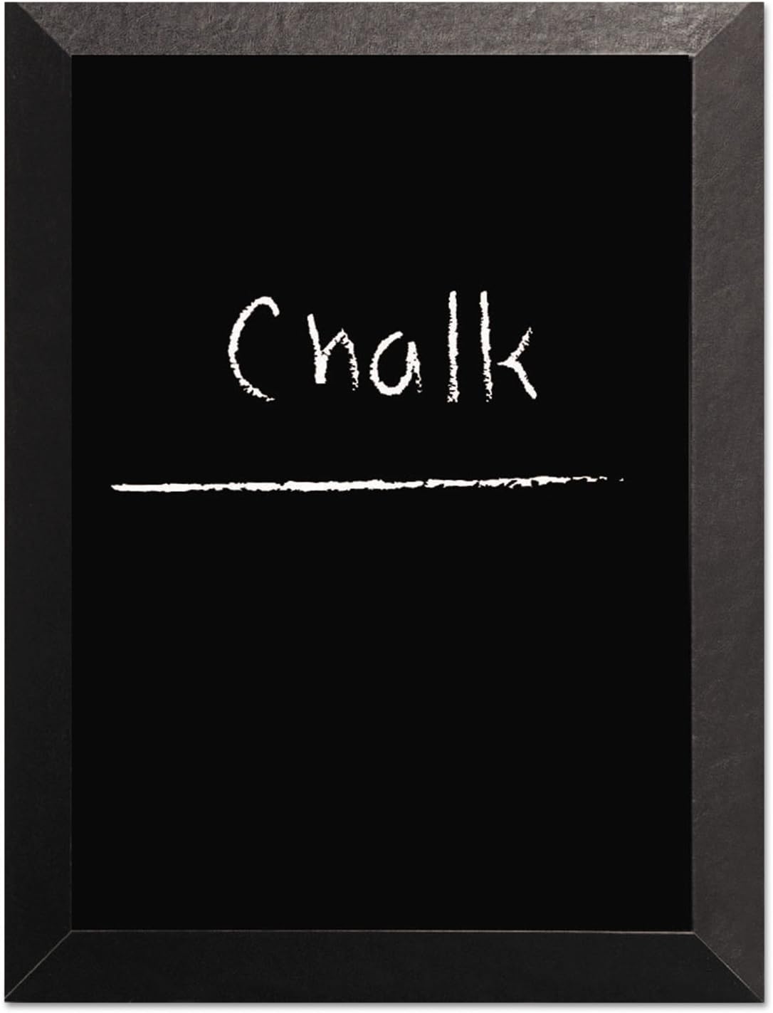 MasterVision kamashi Chalk Board, 48 x 36, Black Surface, Black Wood Frame