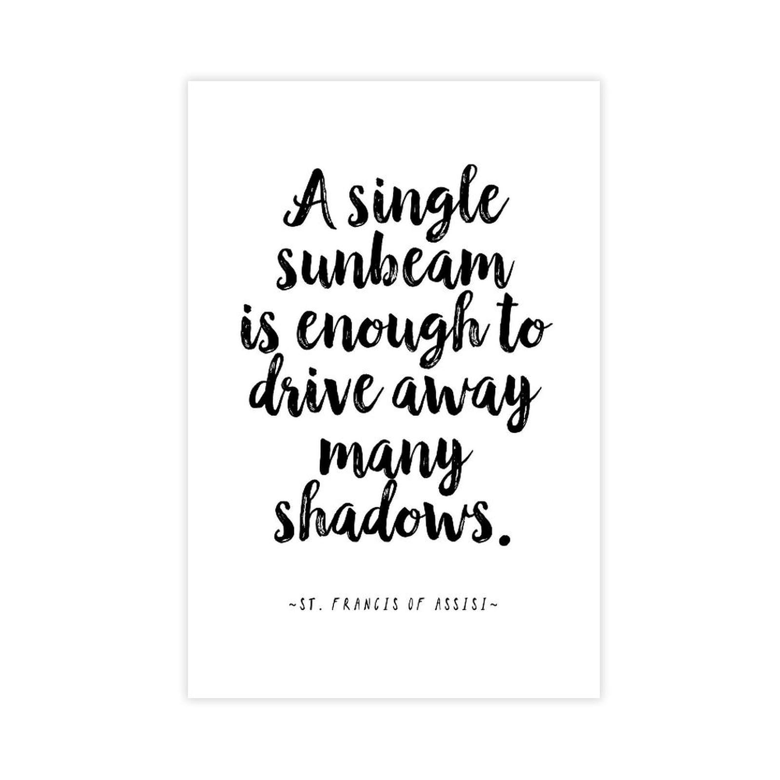 ELKPDOE Sunbeam Poster Motivational Quotes