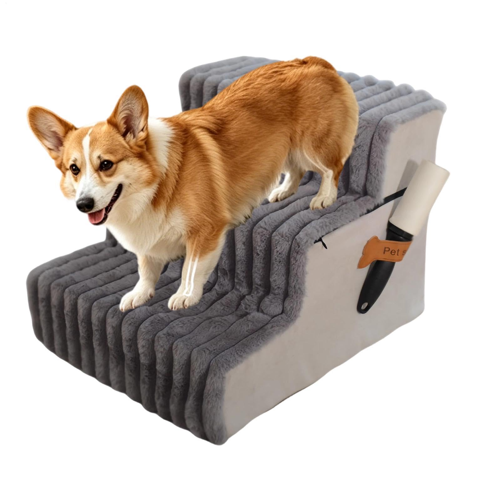 Escaleras para Mascotas Rampa Gruesa Antideslizante Ligera Y Desmontable | Escaleras Felinas Equilibradas Para Perros Mayores Cachorros Pequeños Gatos Balcón Terraza Sofá Apartamento