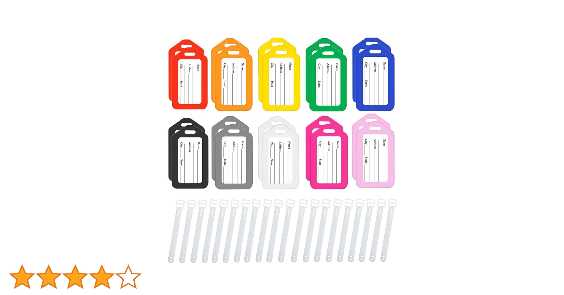 Amazon.co.jp: MOCOXYKLXY ネームタグ ラゲッジタグ 荷物タグ 20個