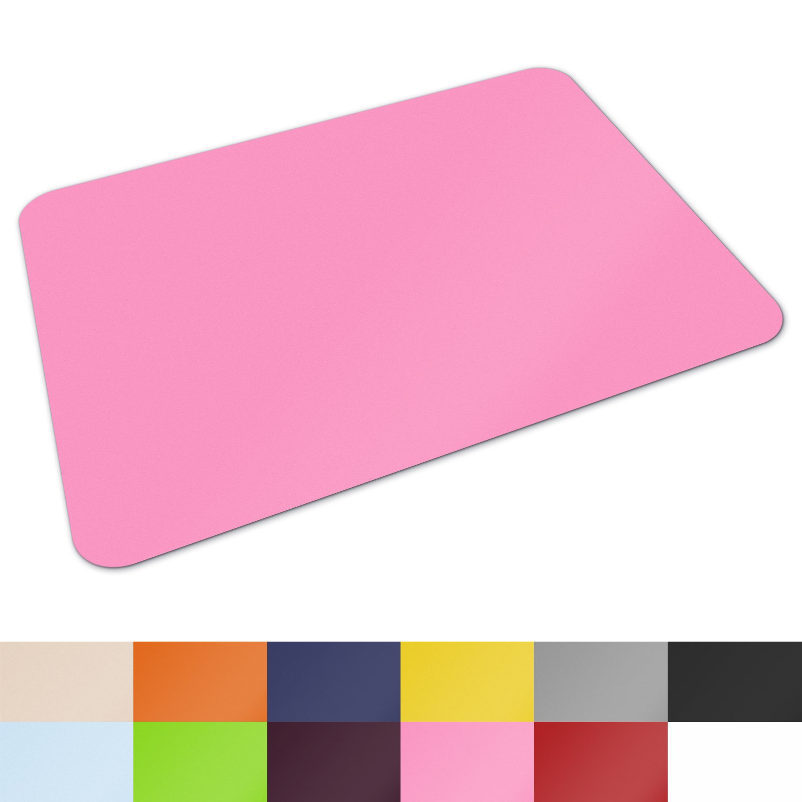Office Marshaldesk mat, high cloth table mat for office and school, can be wiped clean, non-slip, 65 x 50 cm 65x50 cm pink