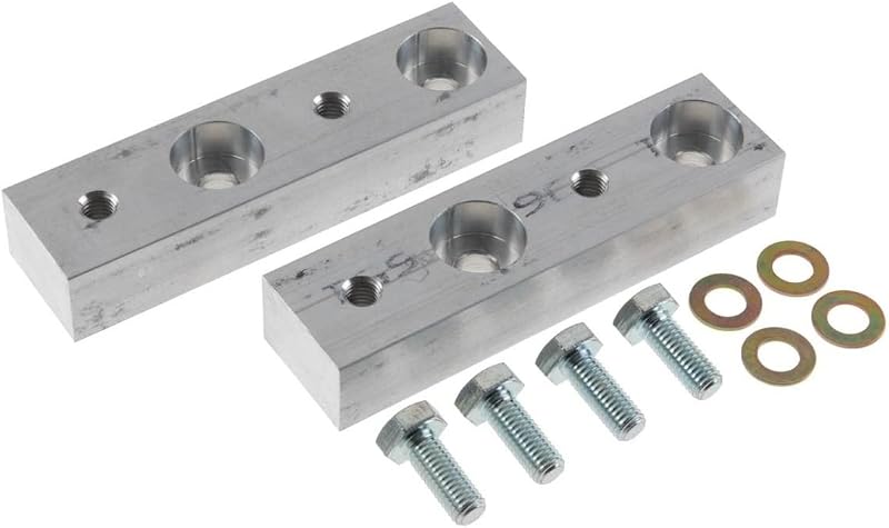 Kit de suportes de rebaixamento da barra estabilizadora traseira Synergy Manufacturing para Jeep Wrangler JK/JKU 2007 a 2018, alumínio billet, queda de 2,54 cm – 8086-02
