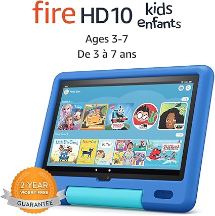 La Toute Nouvelle Tablette Hd 10 Kids 10 1 Pouces 1080p Hd Integrale Pour Les Enfants De 3 A 7 Ans 32 Go Bleu Ciel Amazon Ca Everything Else
