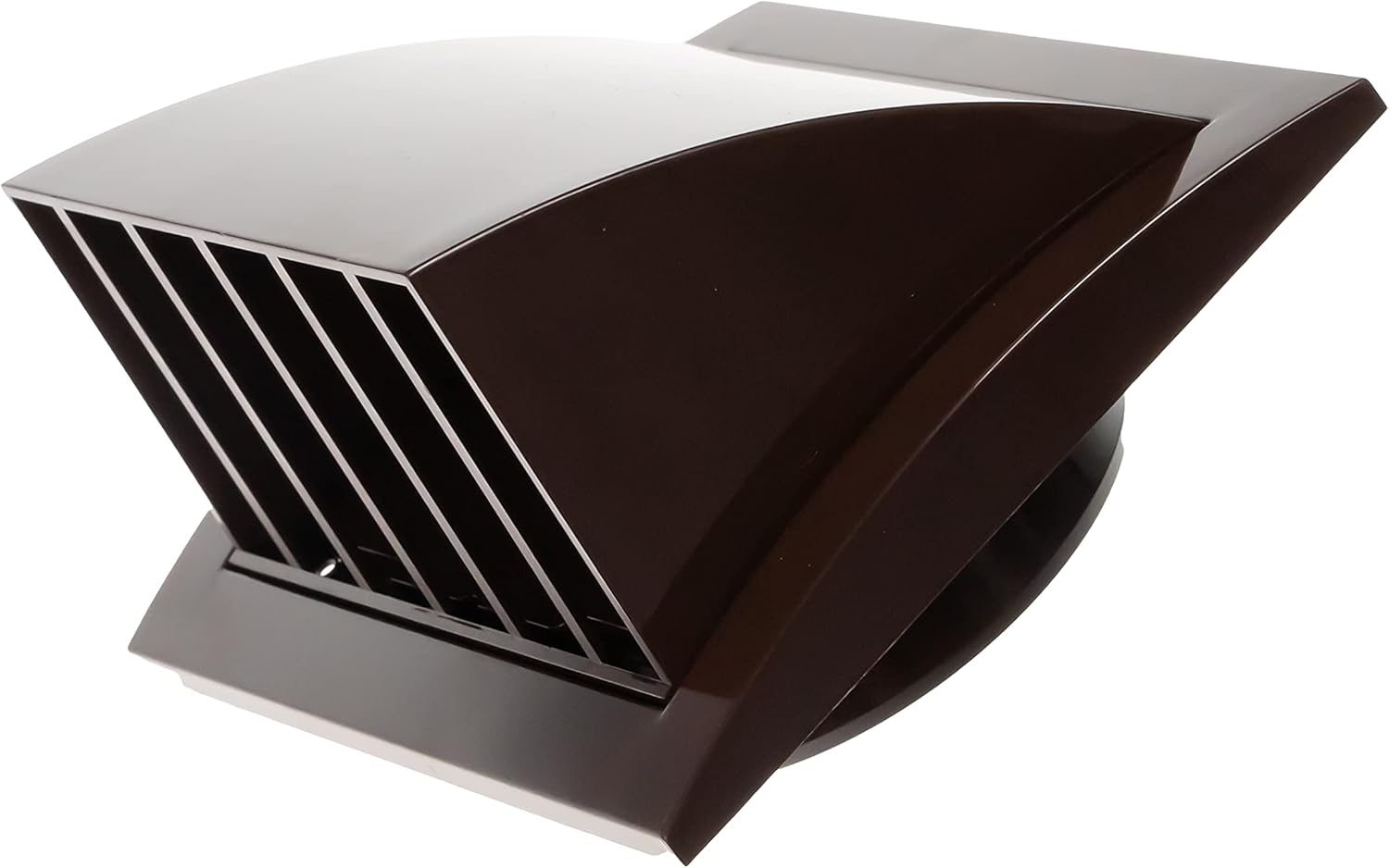 Vent Systems Brown 4" inch Exhaust Vent Cover Dryer Vent Hood Louvered Dryer Cover Vent