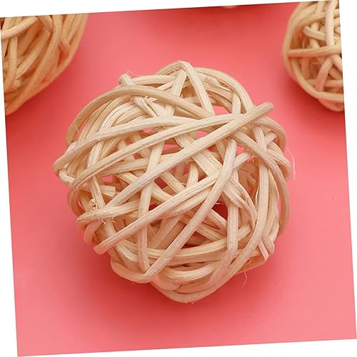 Miniatura 7 de Gadpiparty 15pcs Cm Decorative Vase Balls Ornaments White Easter Wedding Decoration Hanging Tree Ball Party  Wicker Rattan Natural Fillers Coffee