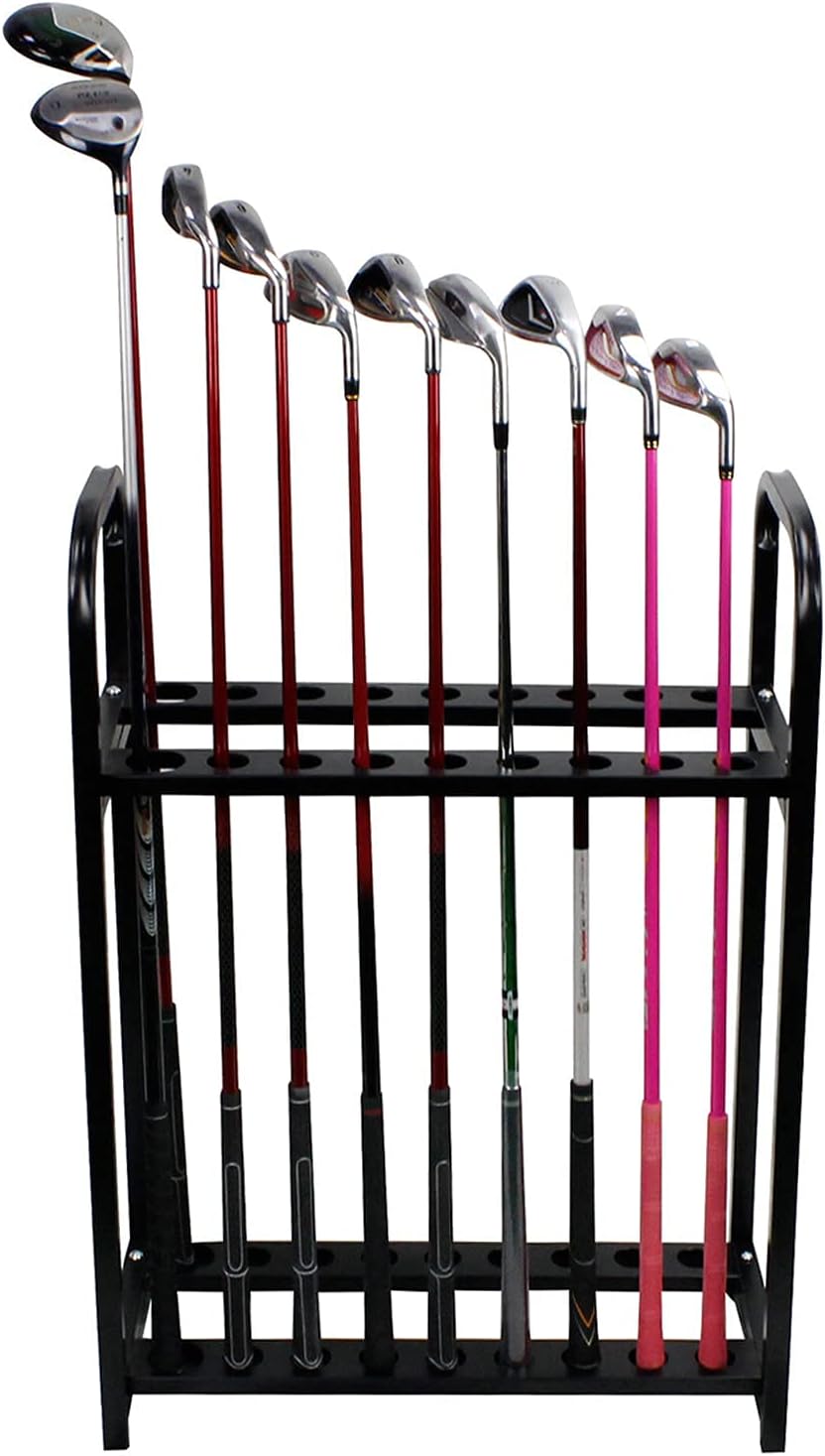 18 Holes Durable Metal Golf Club Organizers Golf Club Display Golf Putter Rack Golf Putters Golf Club Display Rack Putter Stand Holder Shelf