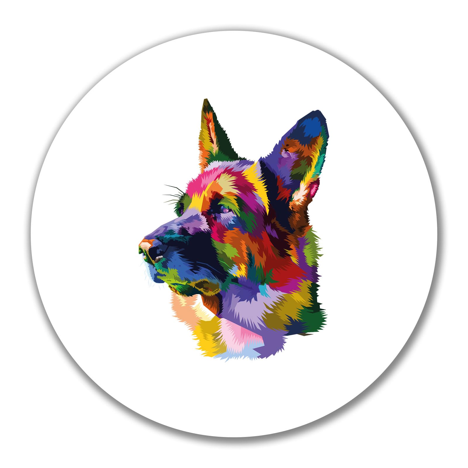 Huuraa Sticker German Shepherd Gift Sticker 10cm German Shepherd Gift idea