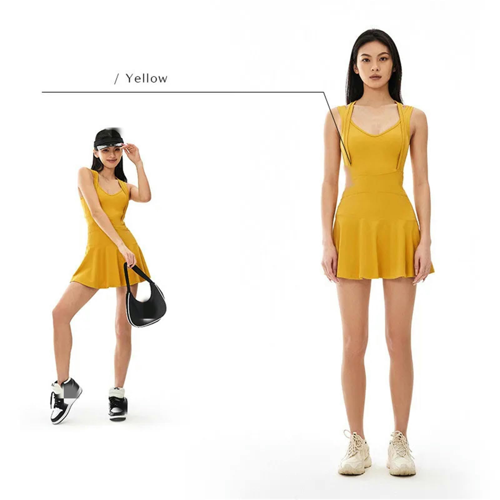 MFQLLFalda Plisada Vestido De Tenis Femenino Sin Mangas Sport Trajes Entrenando Fitness De Faldas Cortas De Skorts