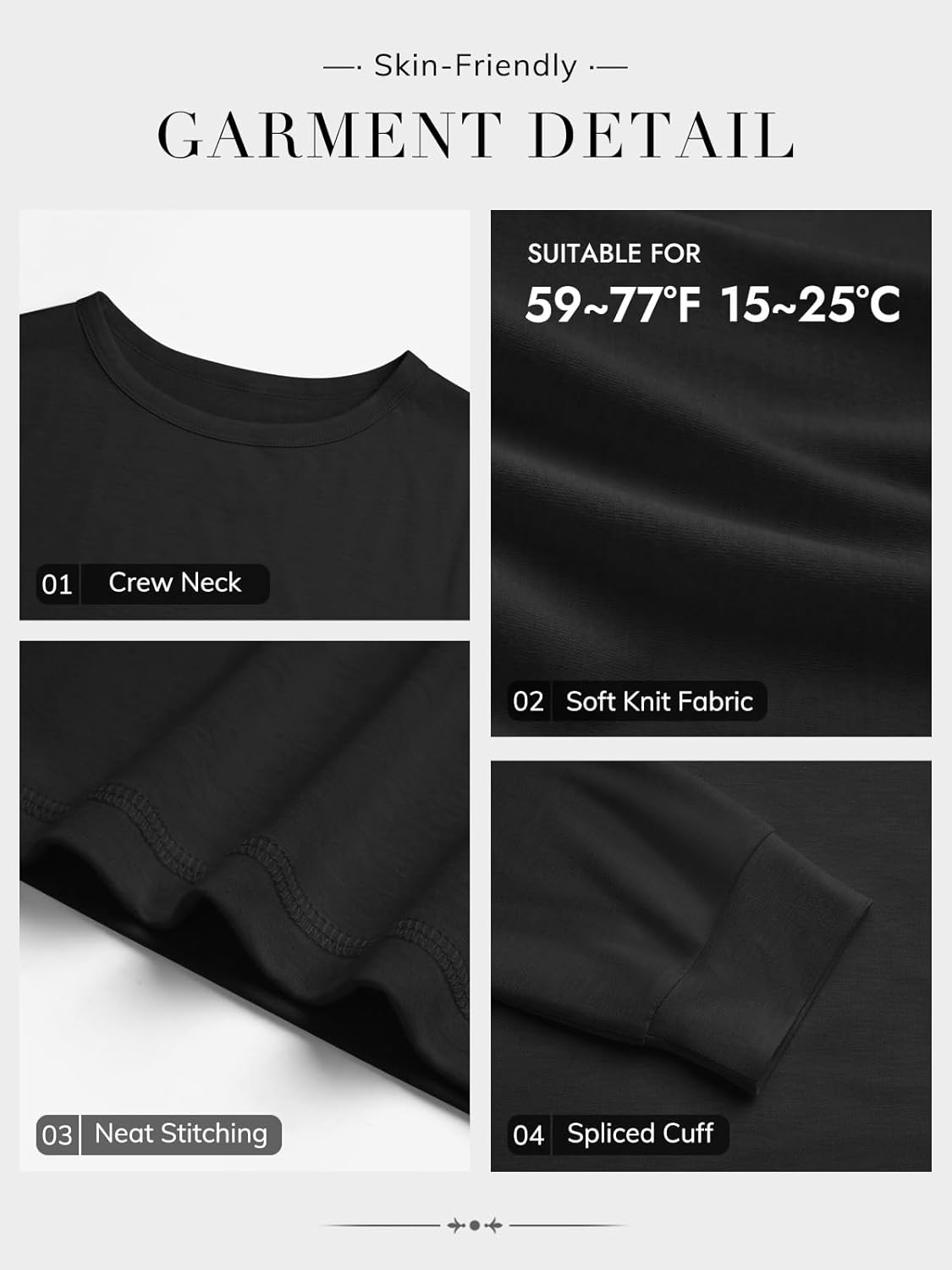 ATHMILE Fall Long Sleeve Shirts for Women Fashion Oversized Tees Casual Business Tops Loose Fit Solid Basic Outfits 2025 - Image 5