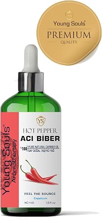 Young Souls Aromatherapy Hot Pepper Carrier Oil Acı Biber Bitkisel Sabit Yağ 50 ml