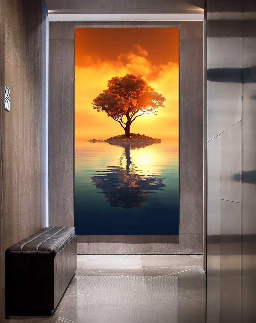 Diamond Painting Tree Life Haft Diamond Complete, 5D DIY Diamond Painting Adult Haft Cross Point, Pearl Diamentowy Mozaika Akcesoria malarskie, dekoracja ścienna 80 x 160 cm H8915