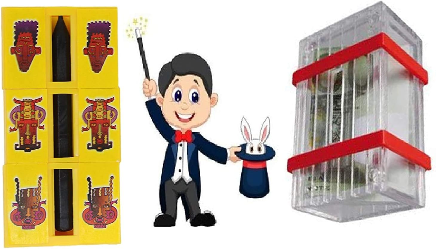 Glan Surprise Magic Box with Zig Zag Puzzle Pencil Trick Fun Toy for Kids and Adults (Multicolor)