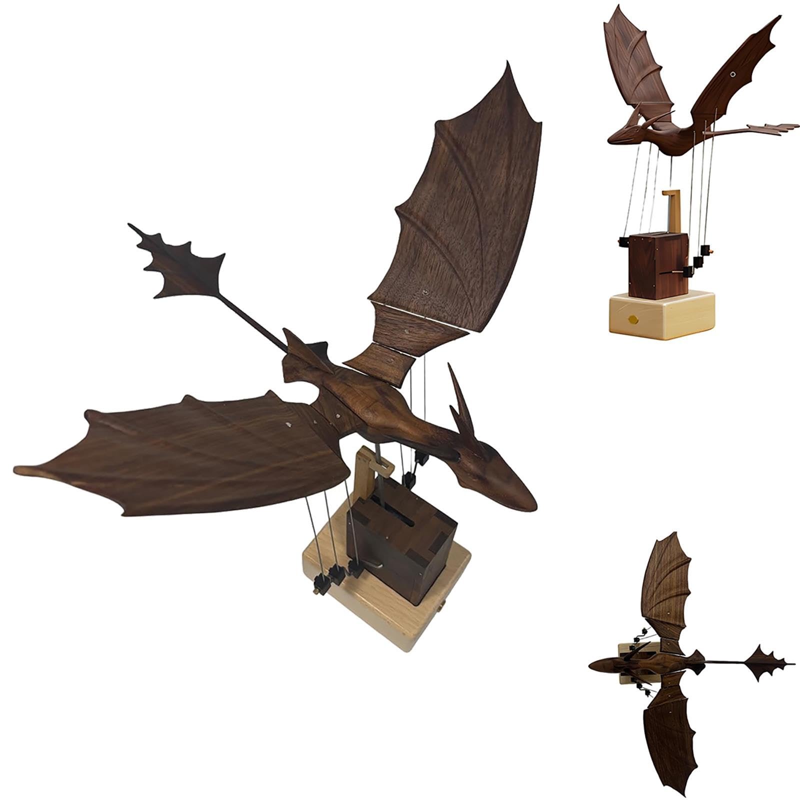 Modello 3D di automa del drago dinamico in legno