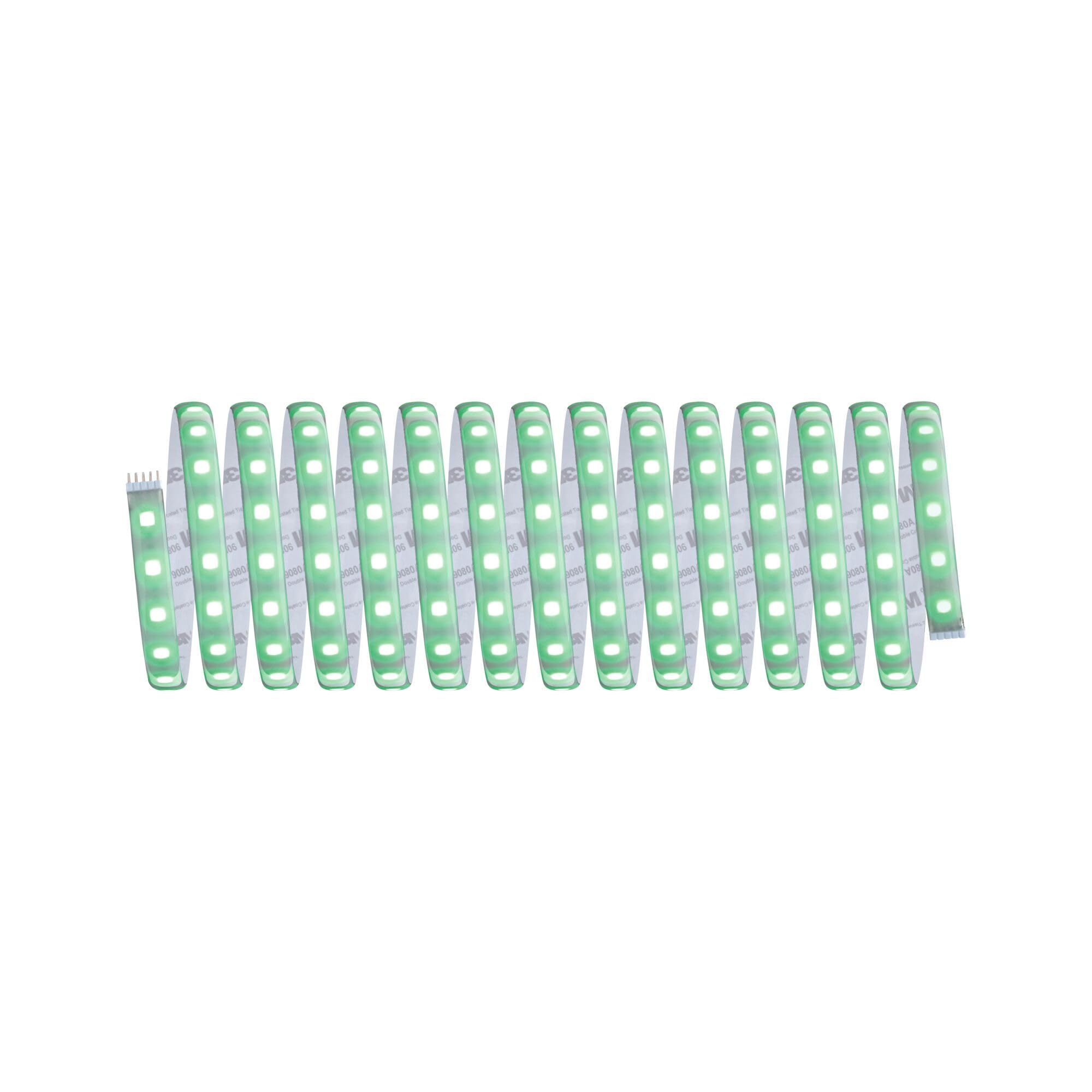 Paulmann 78885 LED Stripe MaxLED 500 Basisset Smart Home Zigbee IP44 5m incl. 1x26 W dimmbar RGBW Farbsteuerung Silber Kunststoff Lichtstreifen 3000 K