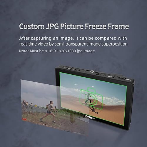 Miniatura 3 de Portkeys BM7 II DS BM7IIDS BM7IIDS - Monitor de cámara de cine de 7 pulgadas, pantalla dual 2200nit, monitor de video de pantalla dividida ultra