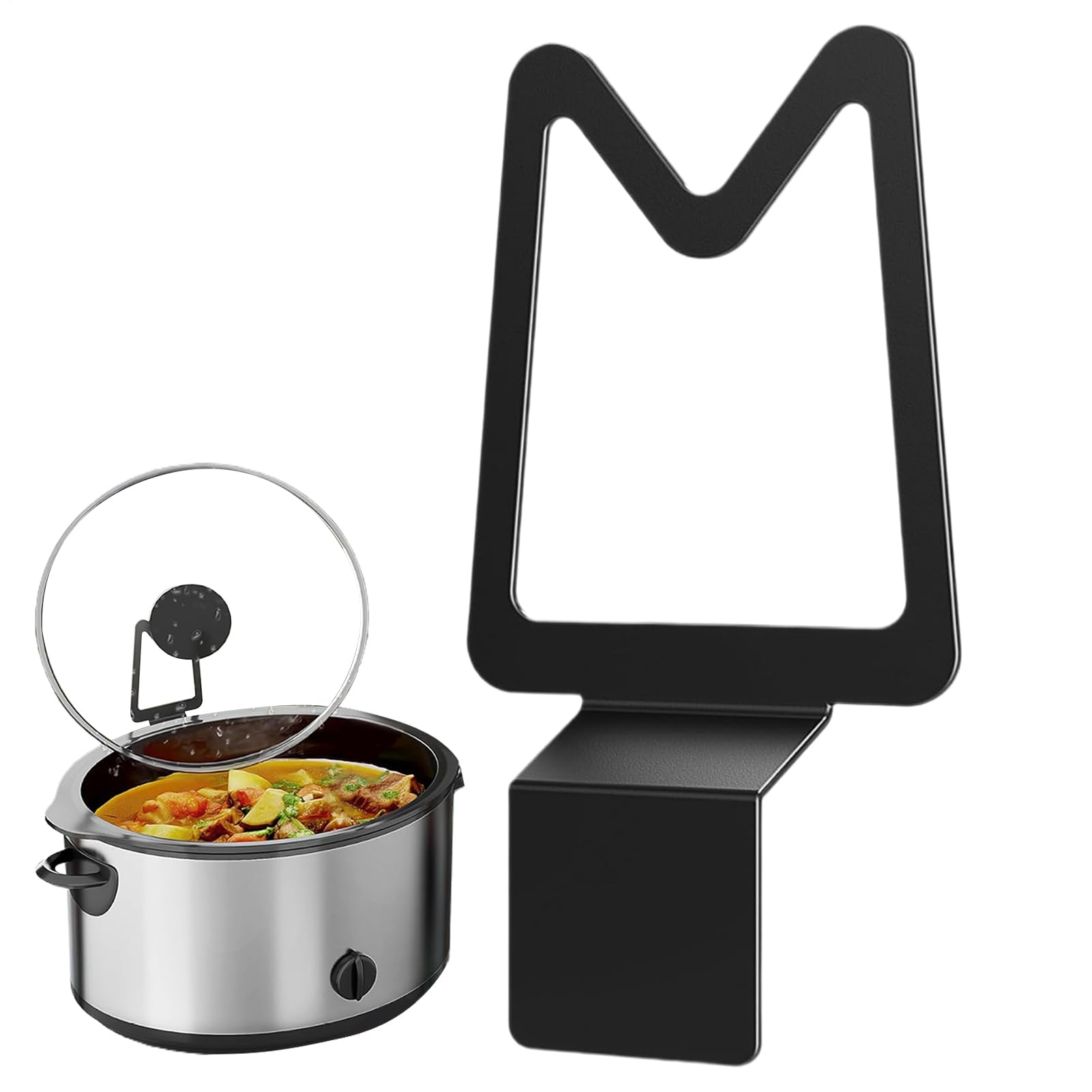 Support de couvercle pour mijoteuse inox et organiseur de casserole