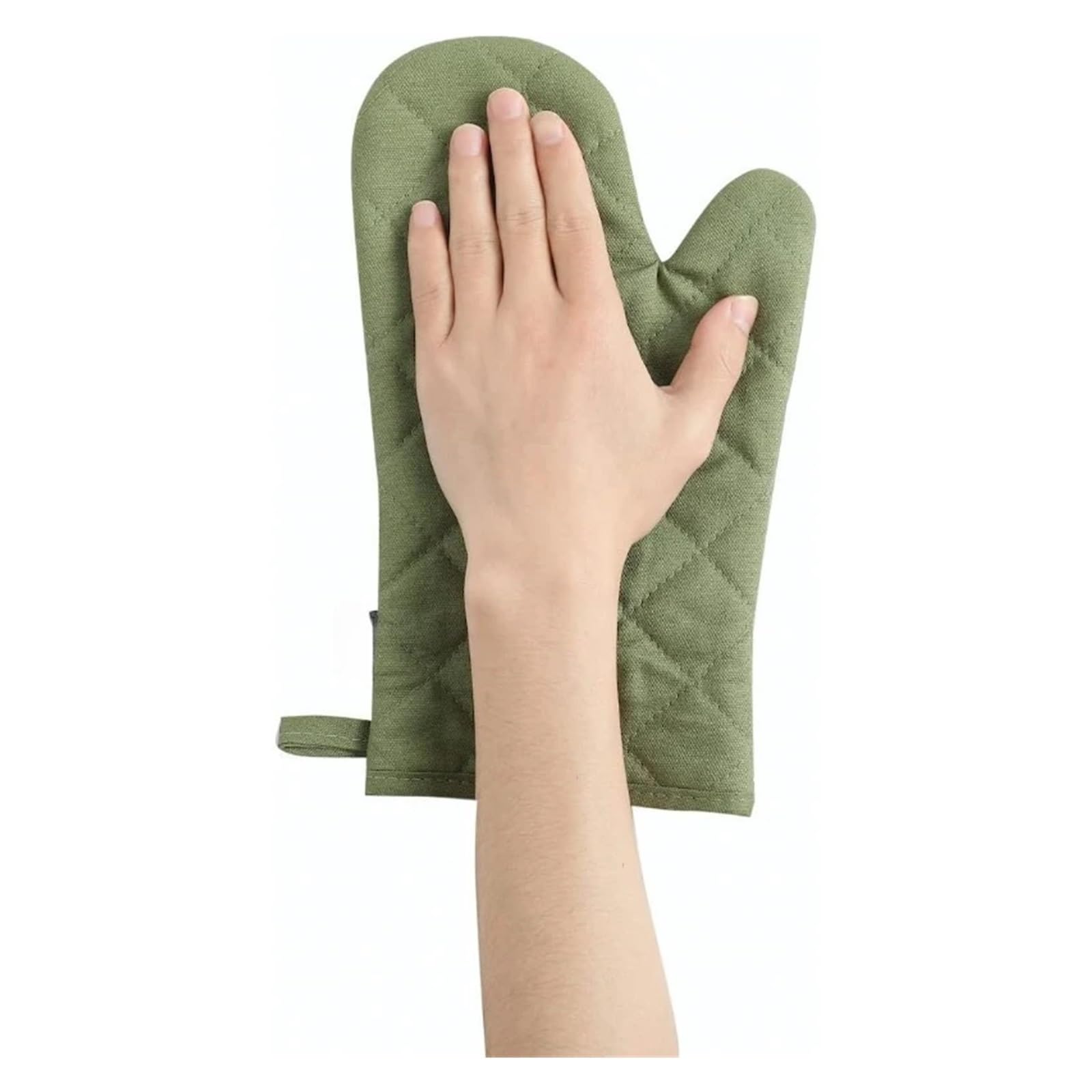 Ensemble Gants de Four et maniques, 4PCS, 12 Pouces Vert