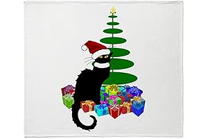 Snuggle Up with the Magical Le Chat Noir Christmas Blanket