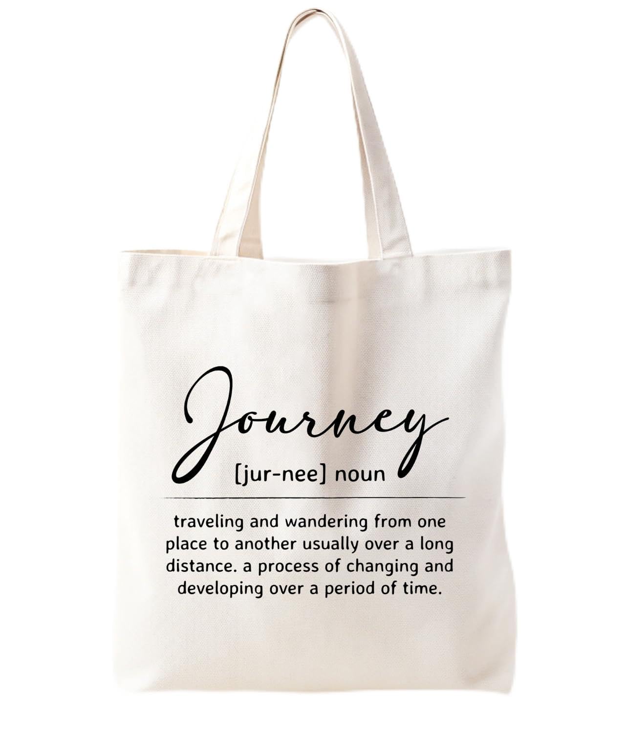 Zeghk Canvas Tote Bag For Women, Journey Tote Bag, Real Housewives Gifts, Reusable Grocery Bags Inspirational Gifts Bag for Women, Shopping Bag