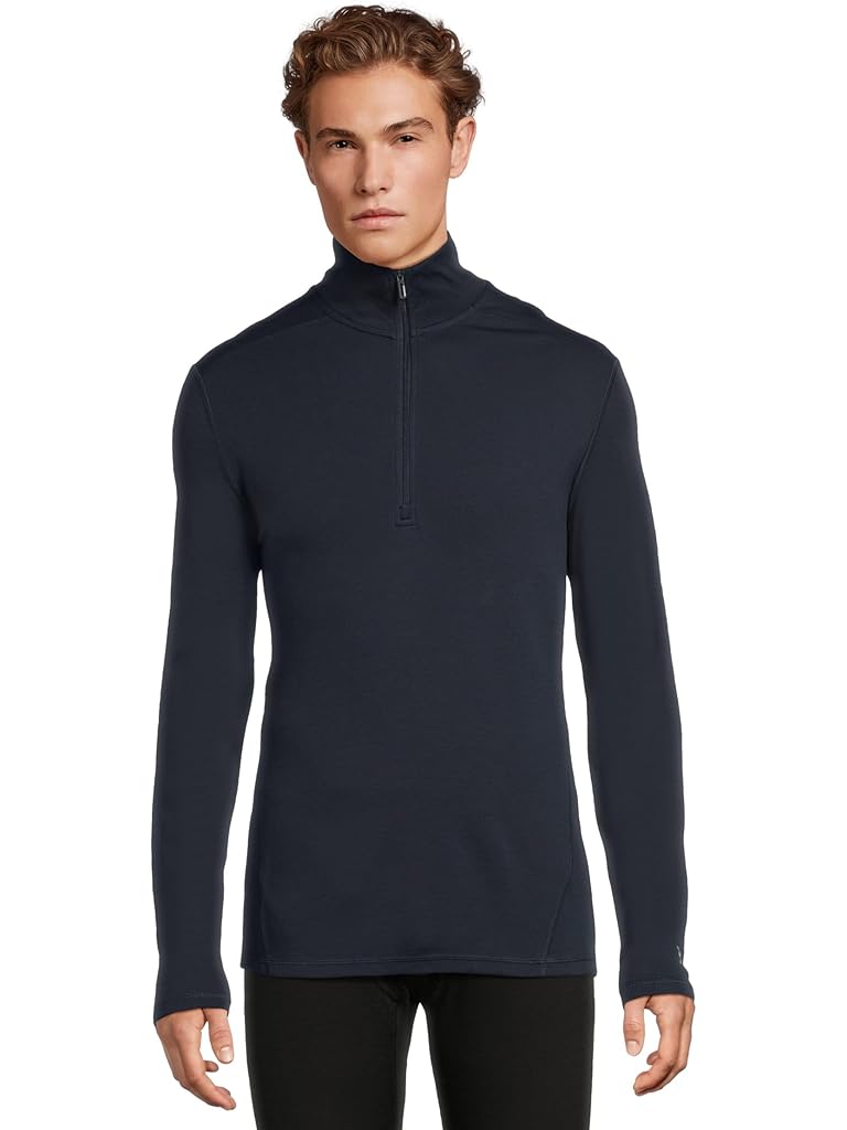 Navy Smartwool Classic Thermal Merino Base Layer 1/4 Zip