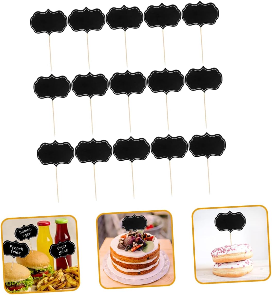 24pcs Blank Toothpick Flags Food Labels for Party Buffet Cheese Markers