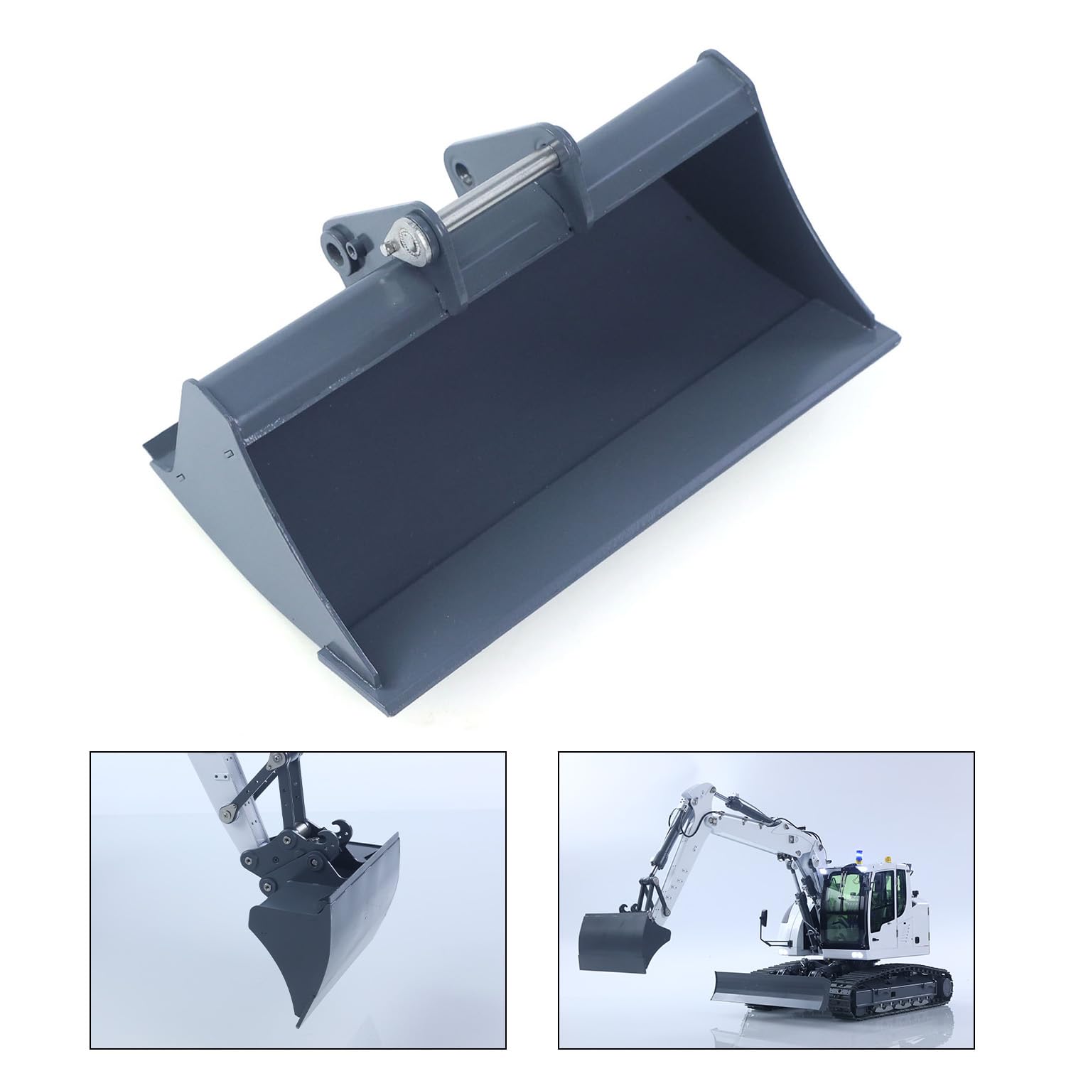 TOUCAN RC HOBBY Metall Flach Eimer für 1/14 Hydraulische RC Bagger 914 Funks teuerung Bagger Teile