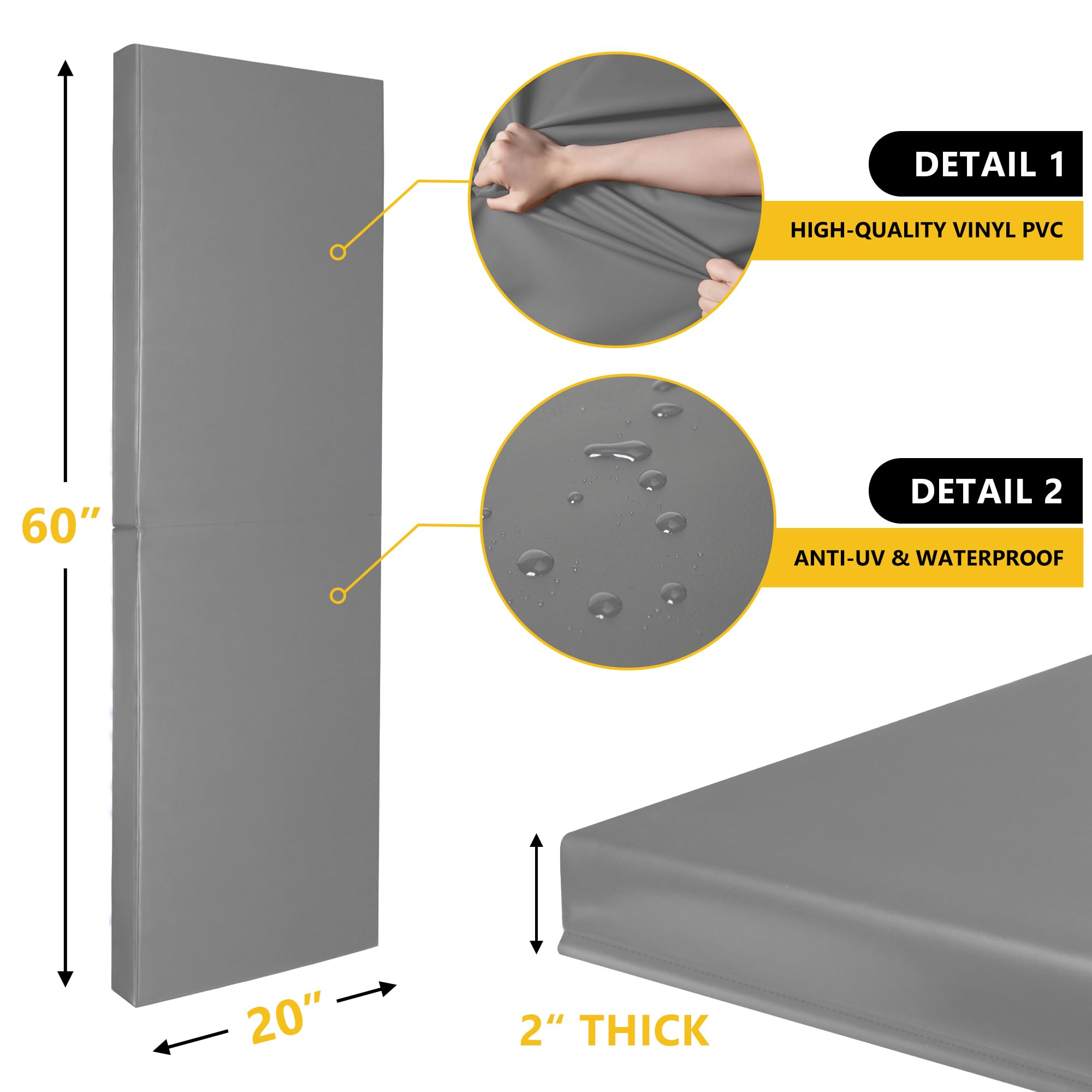 Gym Wall Padding, Basketball Court Wall Protector, 2