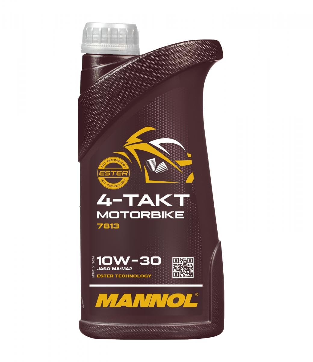 MANNOL 7813 (1L) 4-TAKT MOTORBIKE 10W-30 API SN JASO MA/MA2 SYNTHETIC ESTER-CONTAINING ENGINE OIL FOR 4-STROKE PETROL-POWERED BIKES IMPORTED FROM GERMANY-image-15