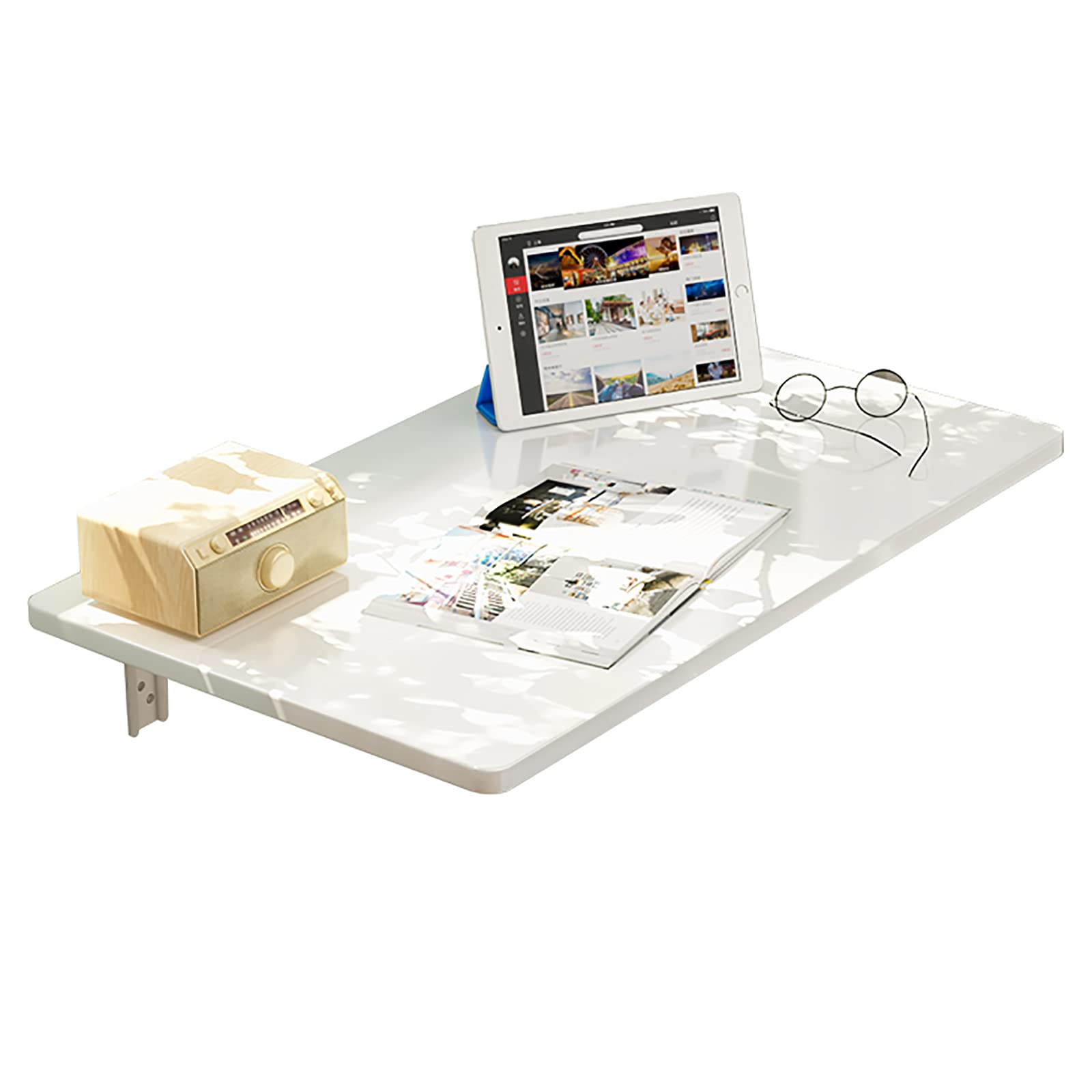 Petit bureau flottant peu encombrant rabattable salon chambre