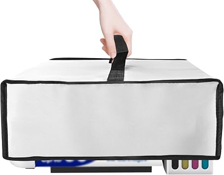 Printer Cover for Epson EcoTank ET-2800/ET-2400 Printer,Silver | Waterproof Anti-Static Dustproof Heavyweight Printer Cover for Epson ET-2800/ET-2400,Printer Protective Case,15.715.46.7in