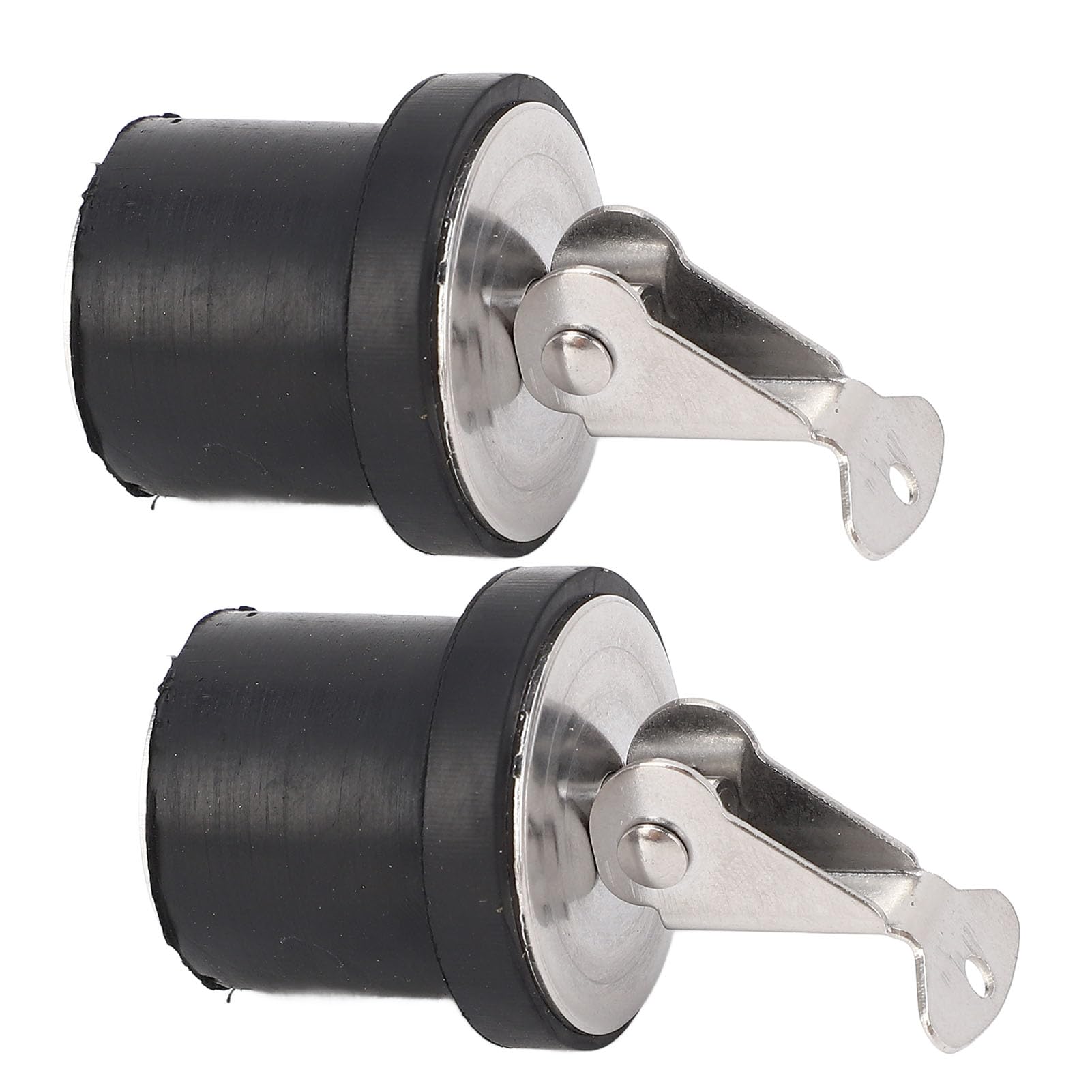 2 Pezzi Tappo di Scarico a Compressione da 19 mm, Tappo di Scarico per Barca in Acciaio Inox a Vite con Guarnizione in Gomma, Tappo di Scarico per sentina Marina per Yacht, Barca d