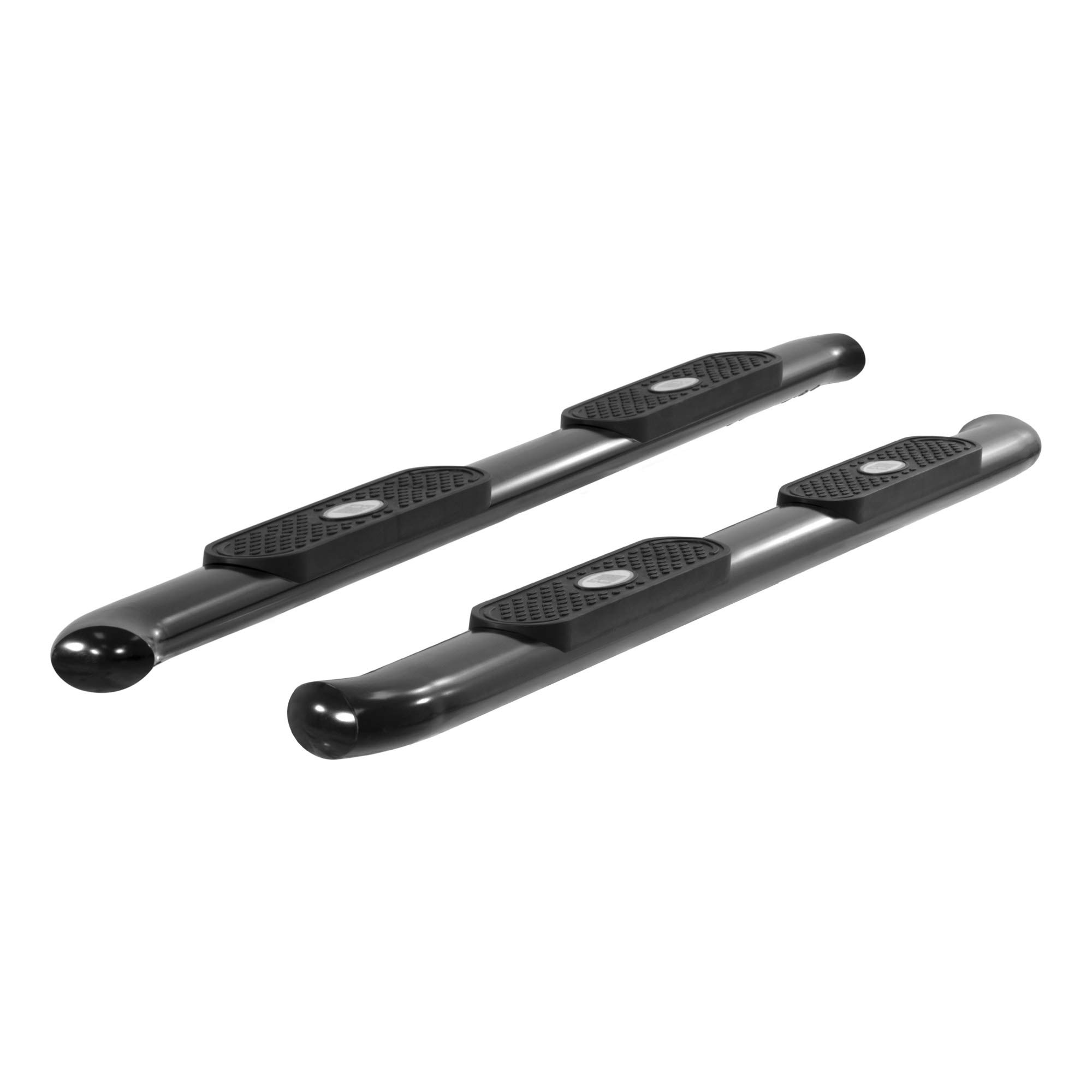 ARIES S223044 4-Inch Oval Black Steel Nerf Bars, Select Ford F-150, F-250, F-350, F-450, F-550 Super Duty