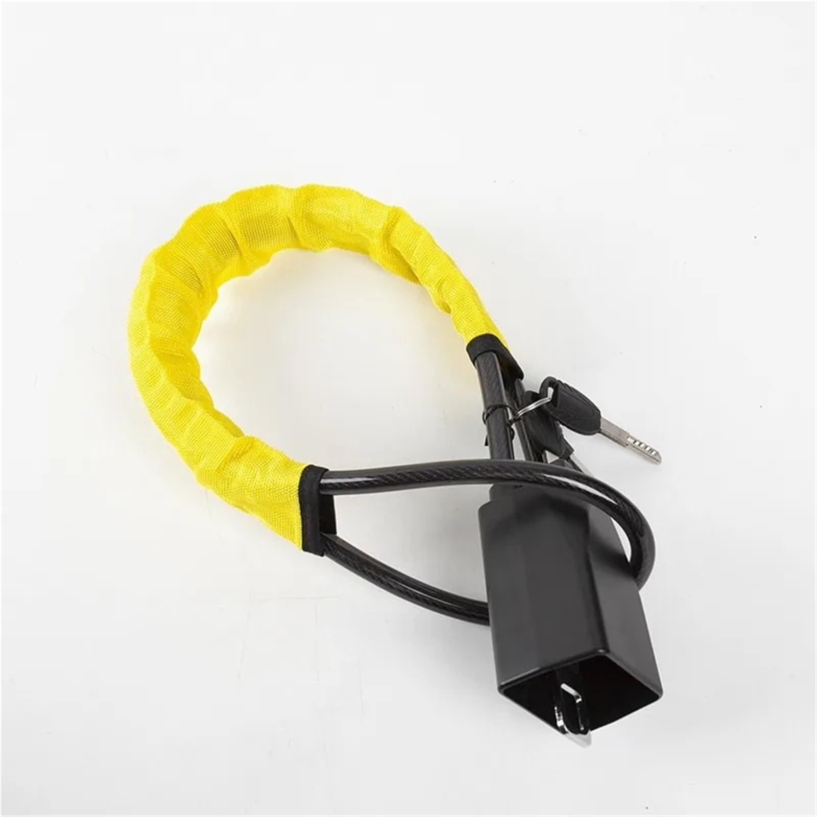 Steering Wheel Lock Car Steering Wheel Lock with Seat Belt Buckles Sturdy Theft Prevention Anti Device for Truck SUV Van RV(Yellow)