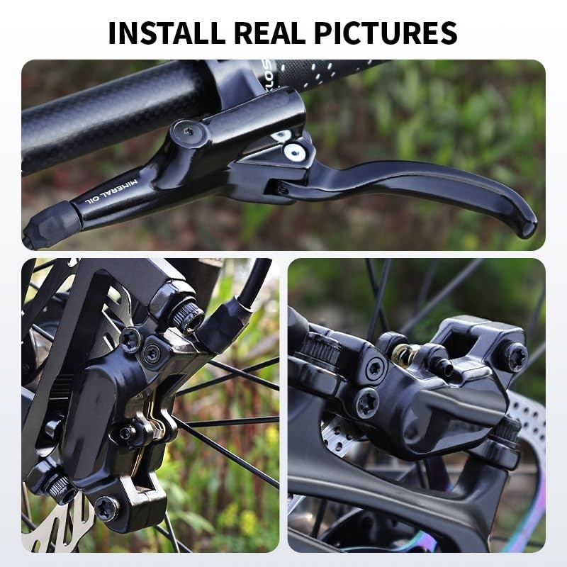 Freni Bici Disco di spegnimento Freno Idraulico for Bici a 4 pistoncini 1150mm 1950mm Parti Ciclismo for Bicicletta Freni Idraulici MTB