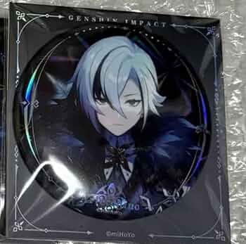 原神　アルレッキーノ　召使　缶バッジ　冬夜愚戲 原神】アルレッキーノ 缶バッジ 冬夜愚戲 公式正規品 冬夜の戯劇