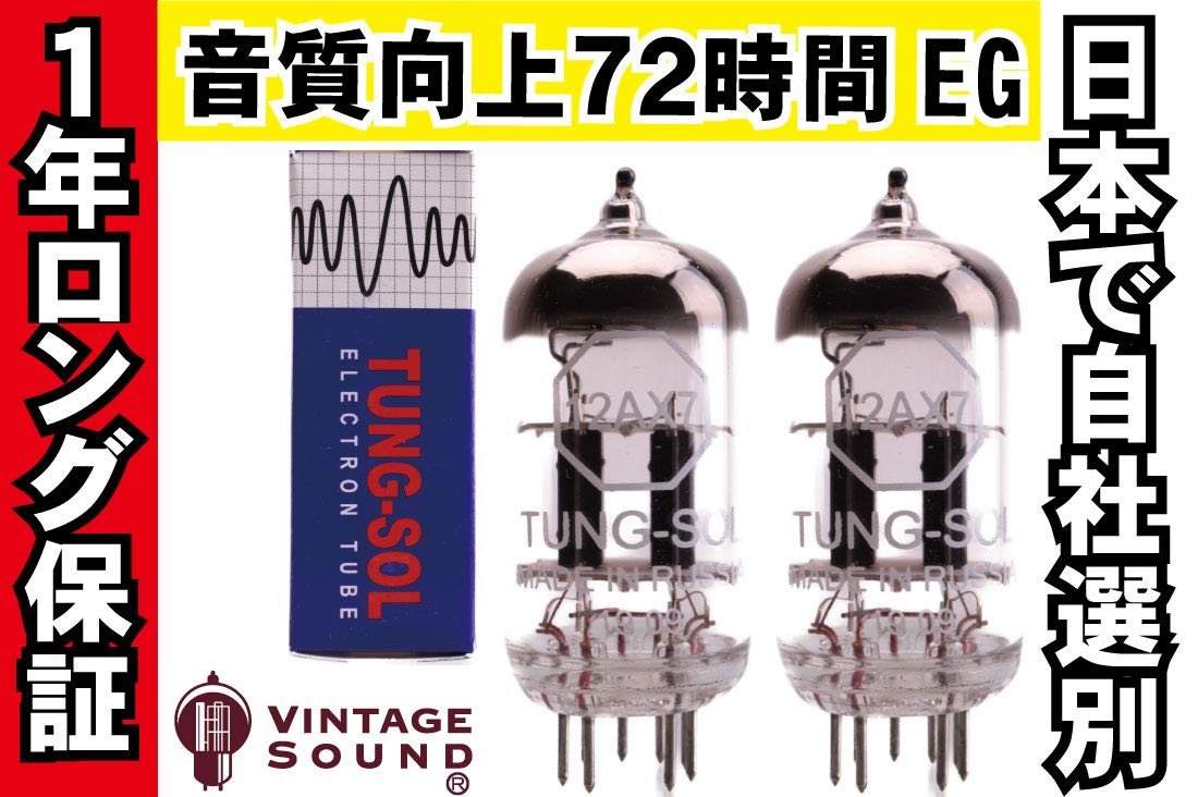 Amazon.co.jp: 12AX7/ECC83 TUNG-SOL タングソル 2本マッチ 低ゲイン