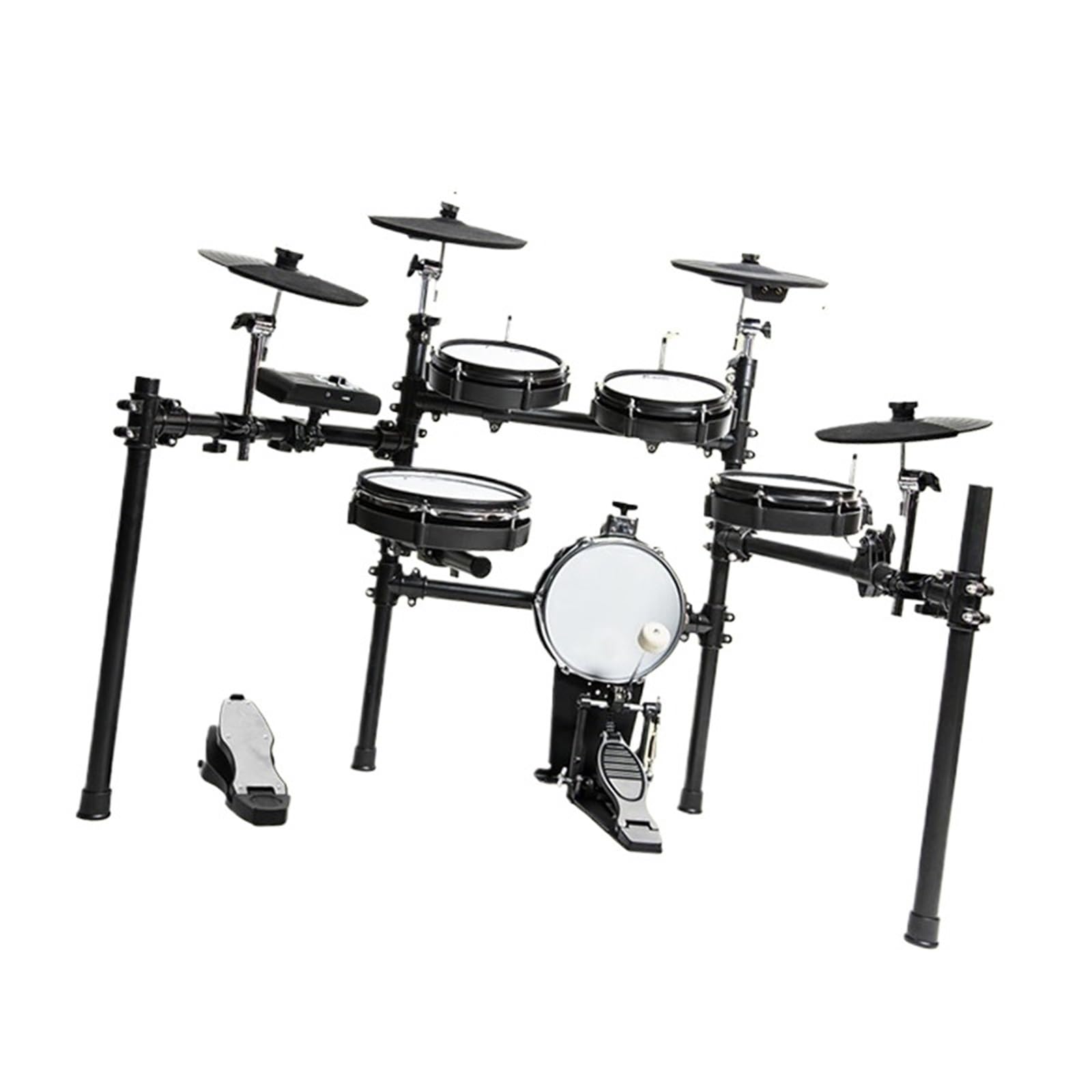 Batteria Elettronica 5 Tamburi 4 Piatti Batteria Elettronica Professionale Con Pelle Mesh Per L'apprendimento Delle Prestazioni Degli Adulti