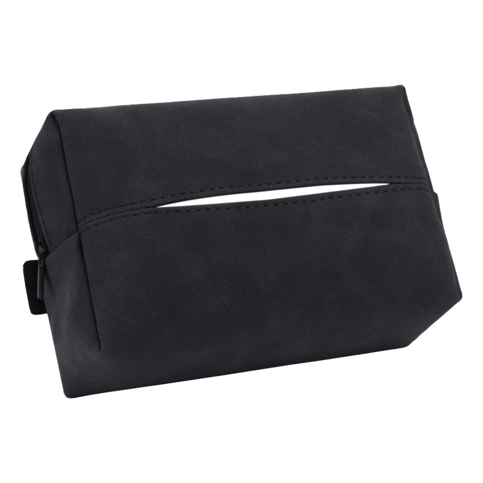 Maidong Car Tissue Box, Tissue Holder With Zip And Elastic Band - Visor Accessories For Caravan, Minivan, Saloon, Mpv, Commercial Vehicle, Suv