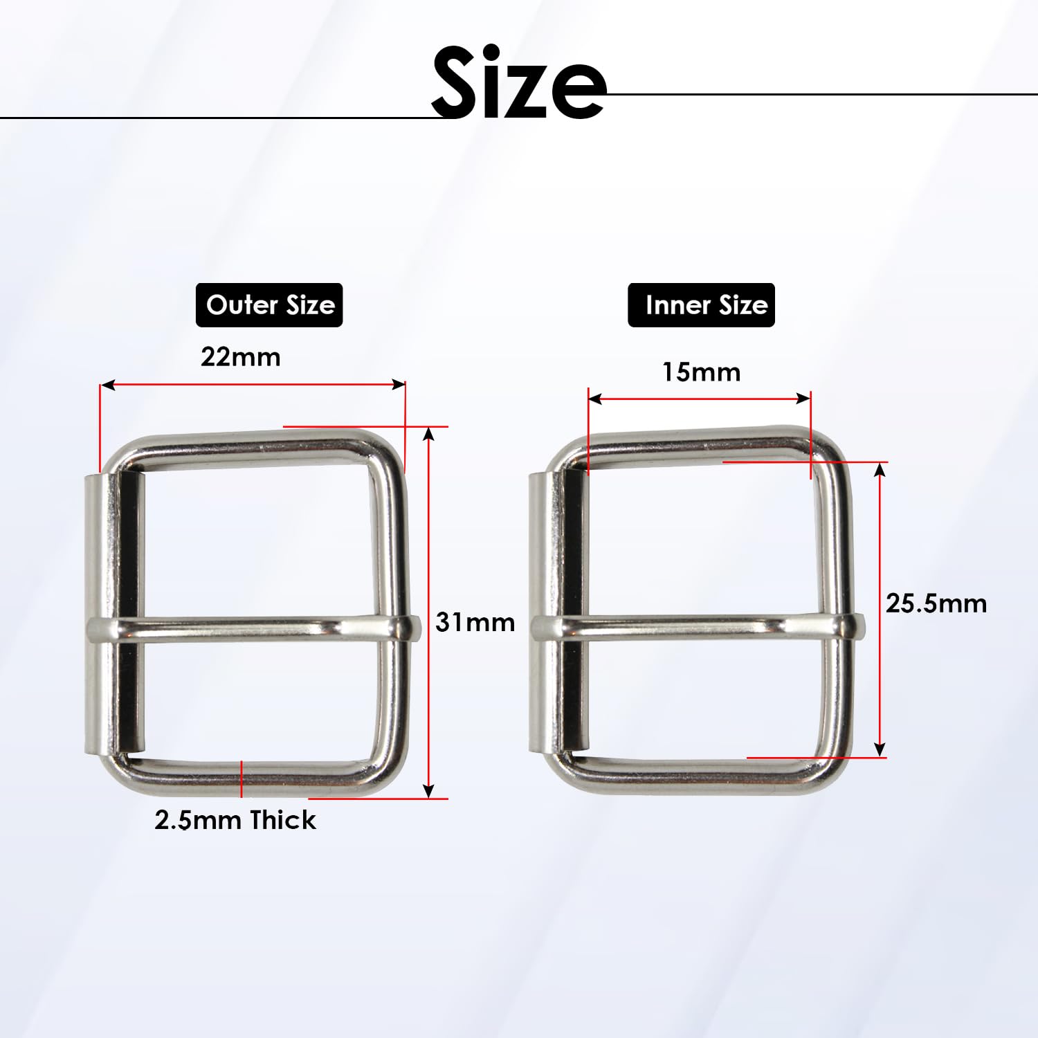 Radförmige Nietenschnalle 4er Set - Metallverschluss Für Taschen & Bekleidung