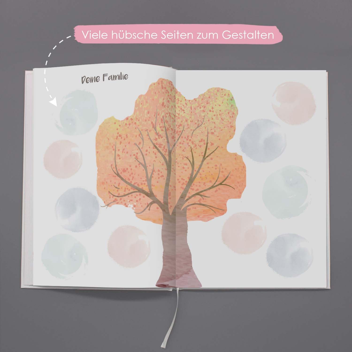 Cozy Racoon Baby album "Mein erstes LebensJahr" with 158 stickers. Baby album to design and fill in for the most beautiful moments. Gift for birth for boys and girls Boho animals - Image 4