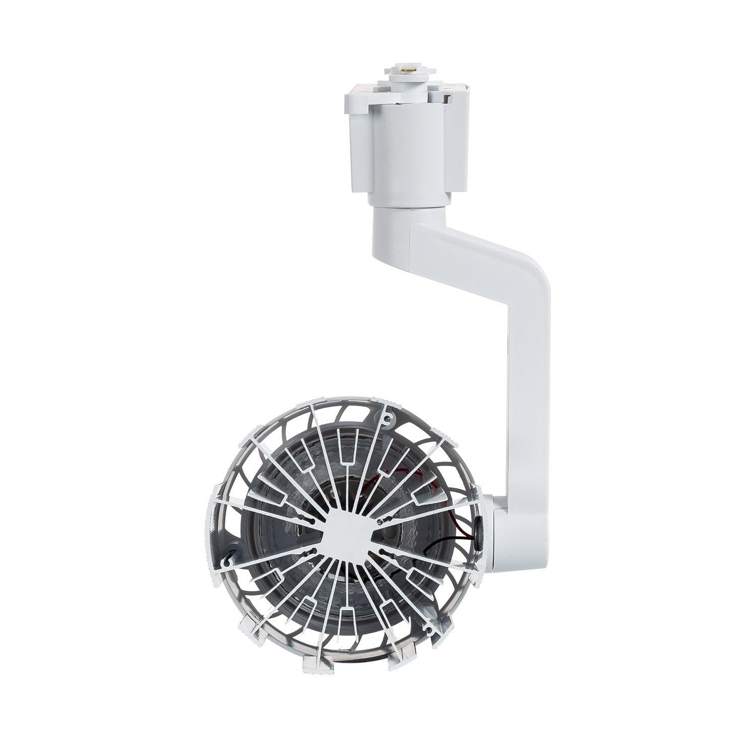 LEDKIA LIGHTING - Foco Carril LED Monofásico | 30W 3000 lm | Luz Cálida 3000K | Tecnología COB | Material PC y Aluminio, Blanco Cálido, Policarbonato